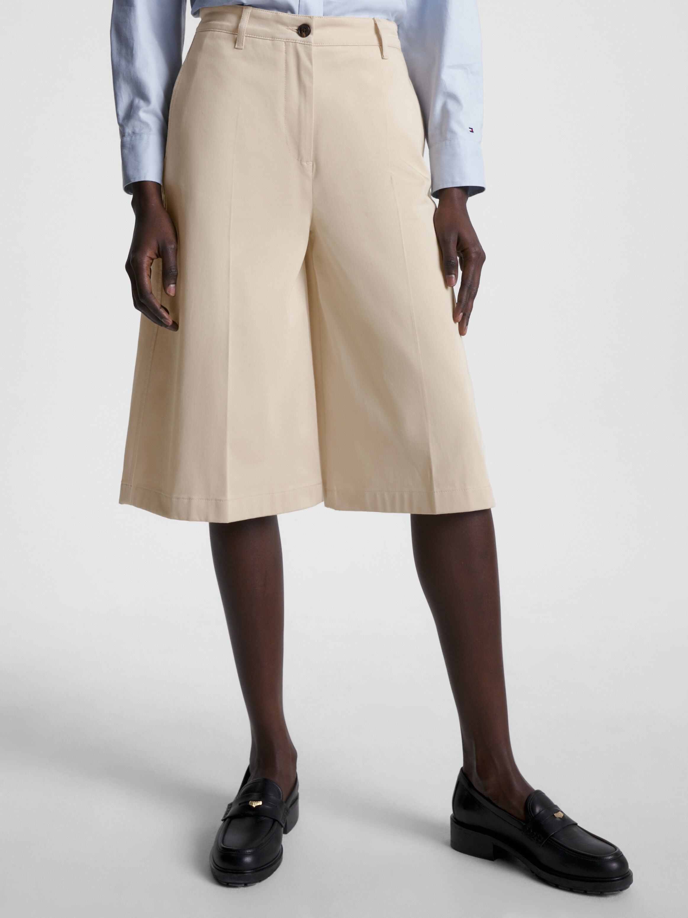 Chino Culotte Shorts
