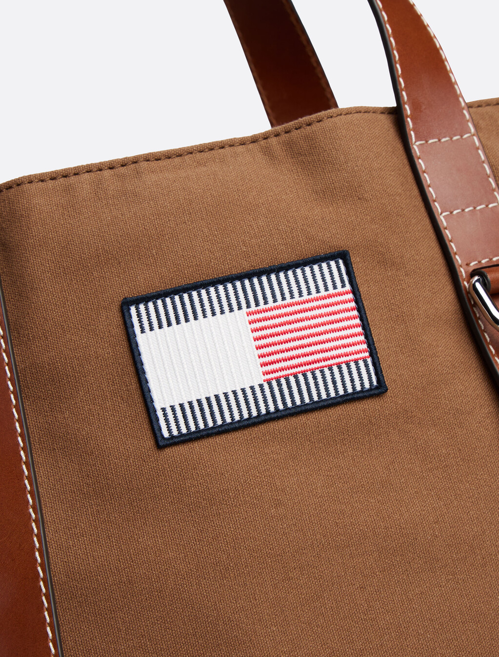 The Runway Collection Canvas Tote Bag, Rooted Brown, hi-res