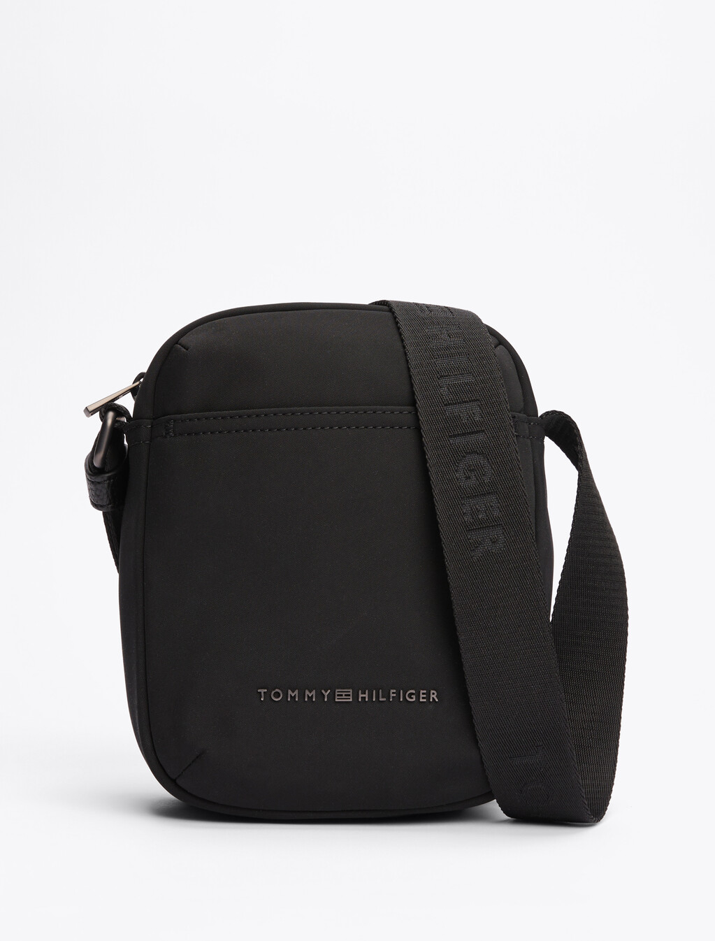 Metal Logo Reporter Bag, Black, hi-res