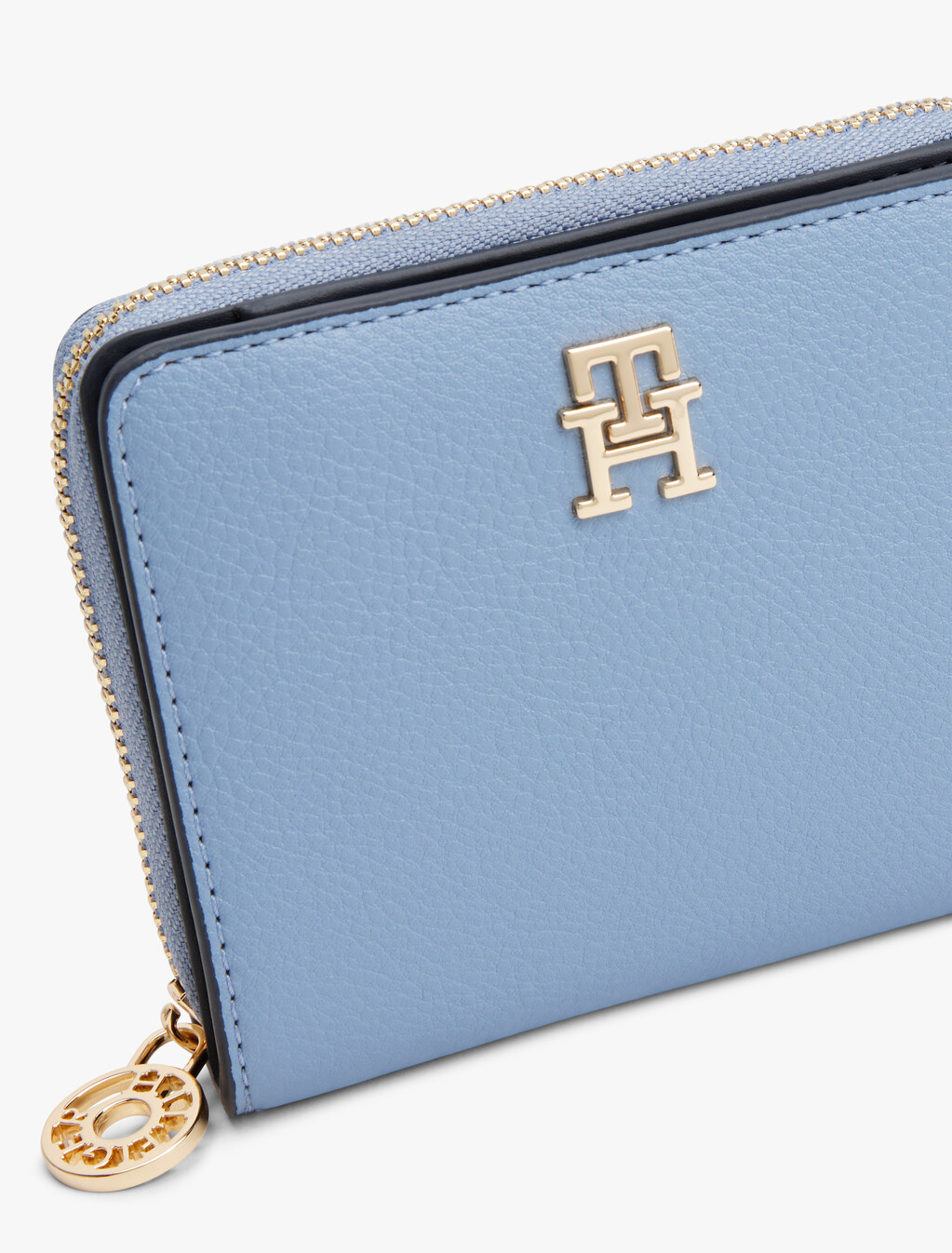 TH Monogram 拉鍊銀包, Brisk Blue, hi-res