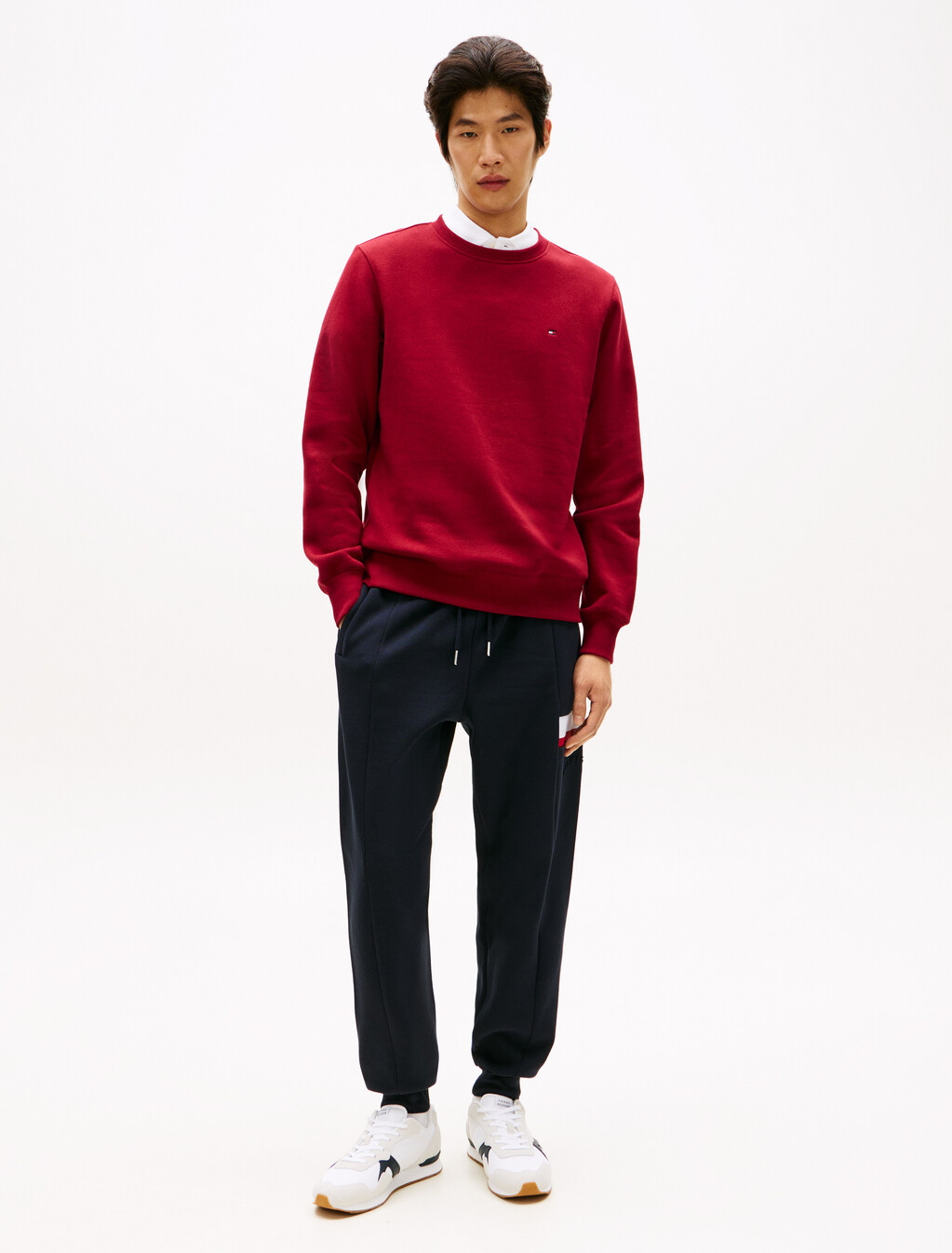 Stripe Insert Cotton Pique Sweatpant, Desert Sky, hi-res