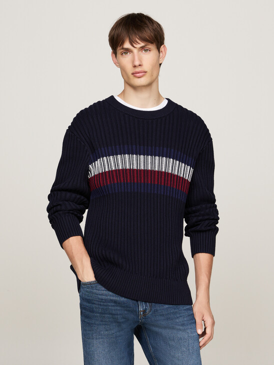 Chunky Rib-Knit Relaxed Jumper