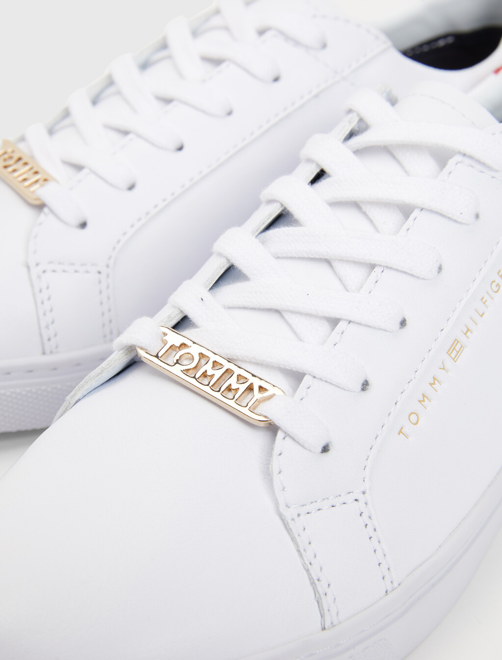 Metallic Back Lace-Up Trainers, RWB, hi-res
