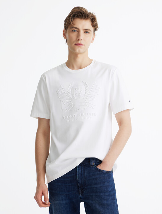 Embossed Icon Graphic T-Shirt