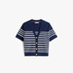 Placed Thin White Stp Sweaters