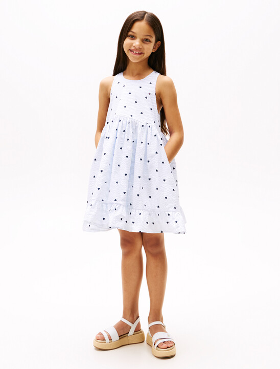 Seersucker Sleeveless Dress
