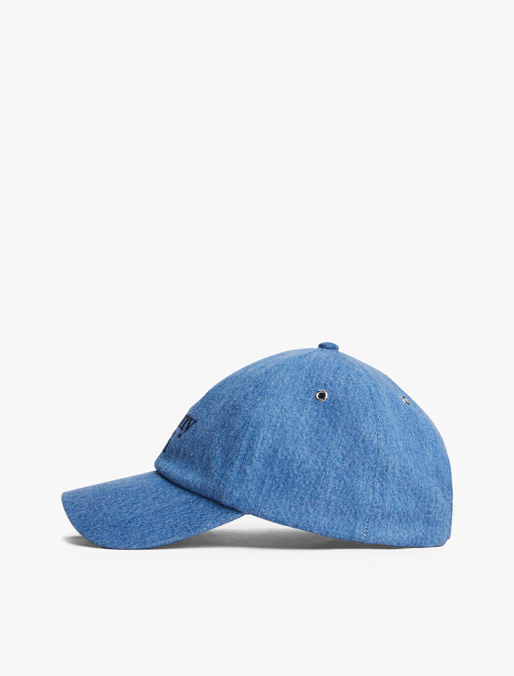 Tommy Girl Denim Baseball Cap, Mid Blue Denim Wash, hi-res