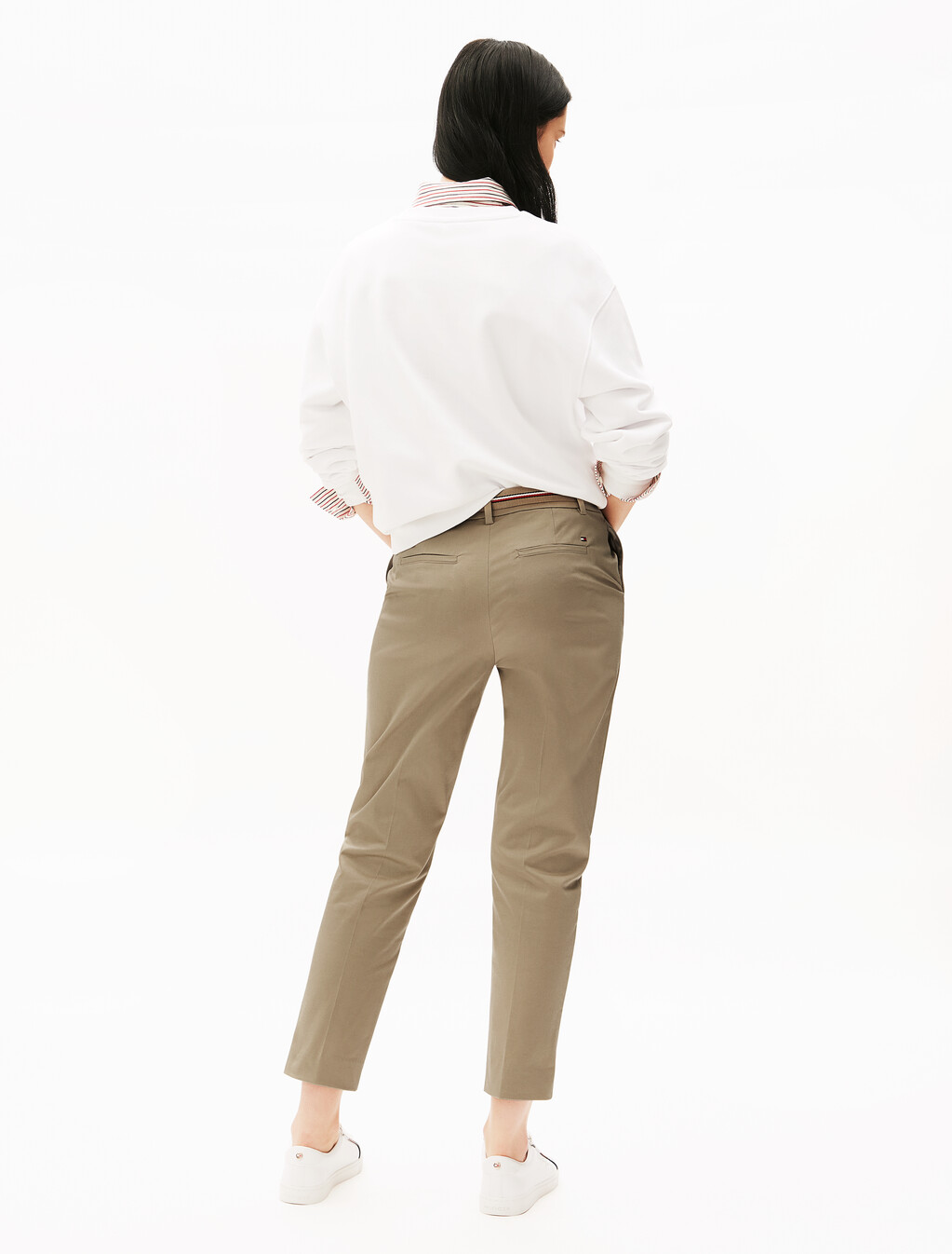 London Slim Ankle Pant, Beige, hi-res