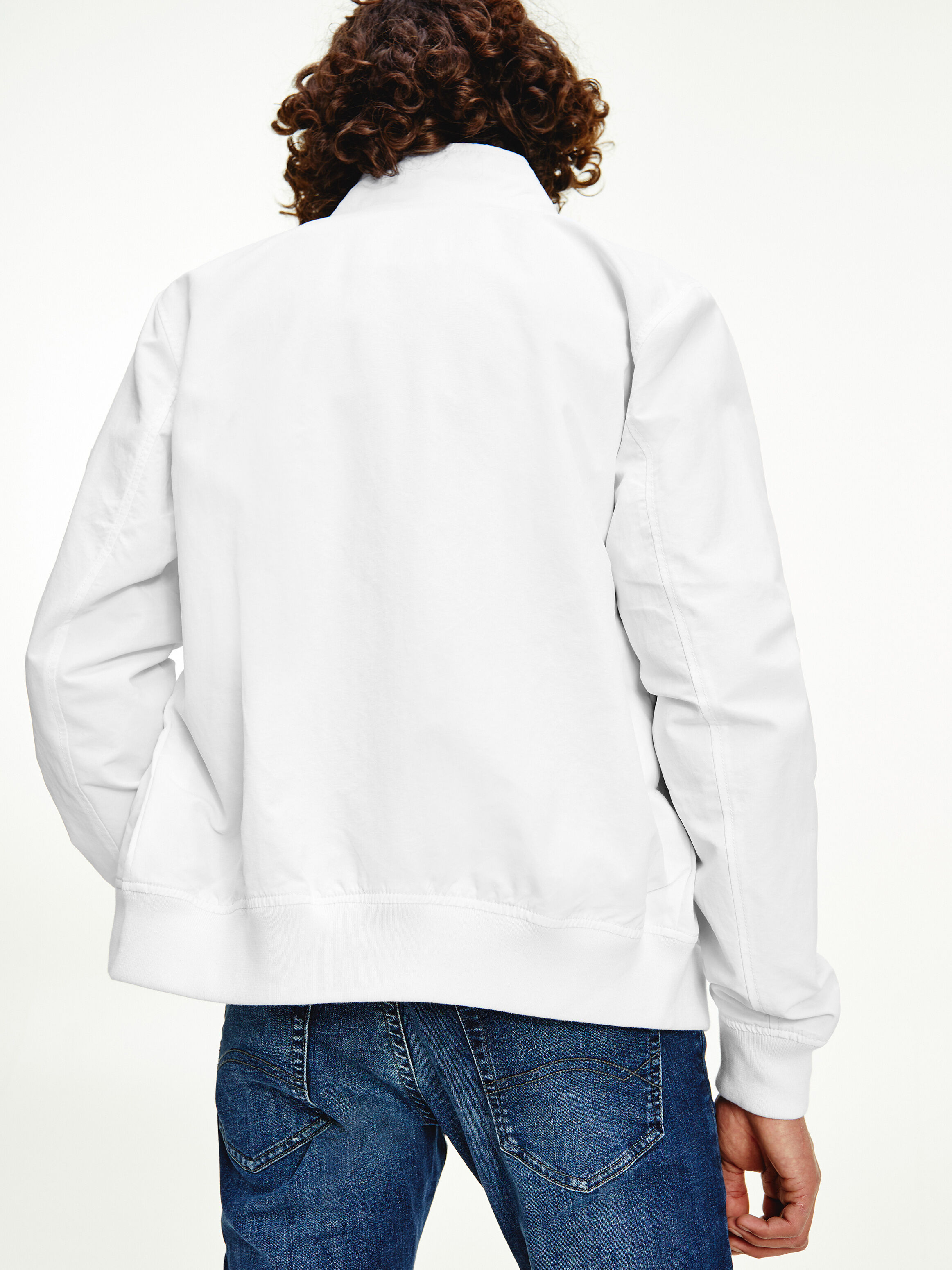 essential flag patch bomber jacket