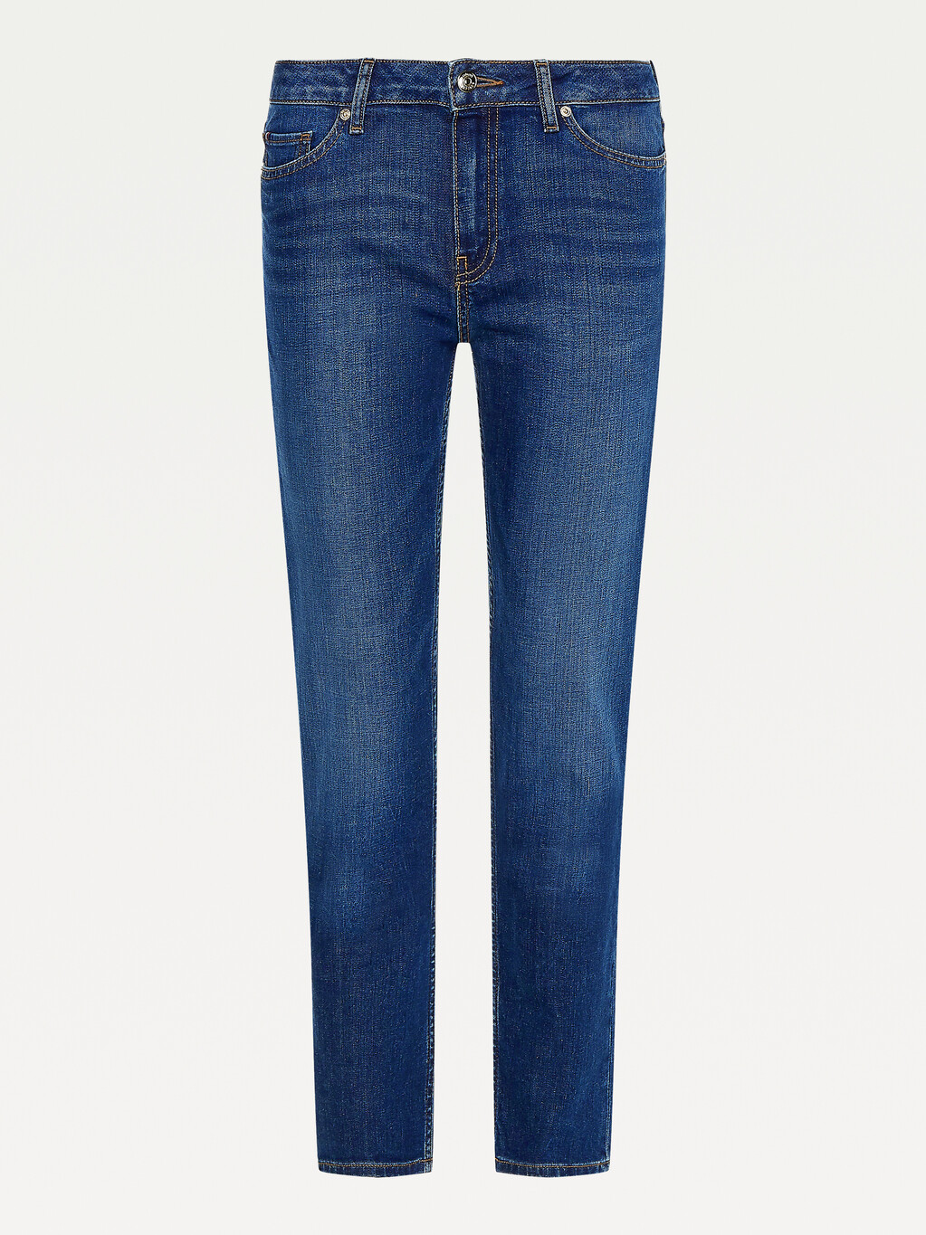 Rome Mid Rise Straight Faded Jeans