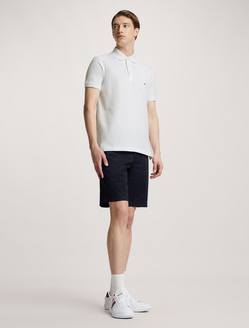 1985 Slim Polo Shirt, White, hi-res