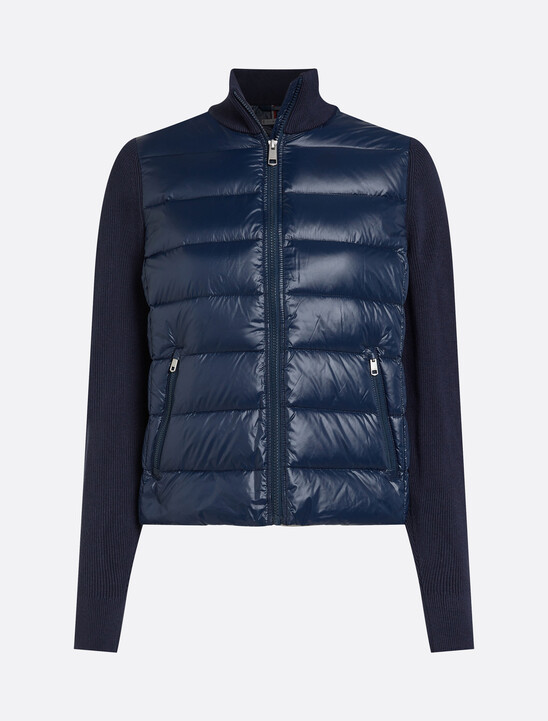 對比色衣袖羽絨外套