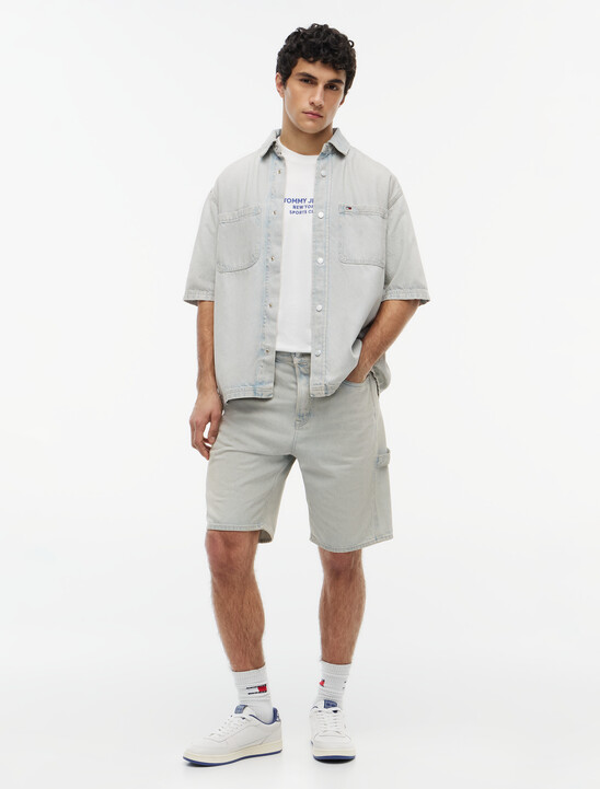 Jaimie Relaxed Carpenter Denim Shorts