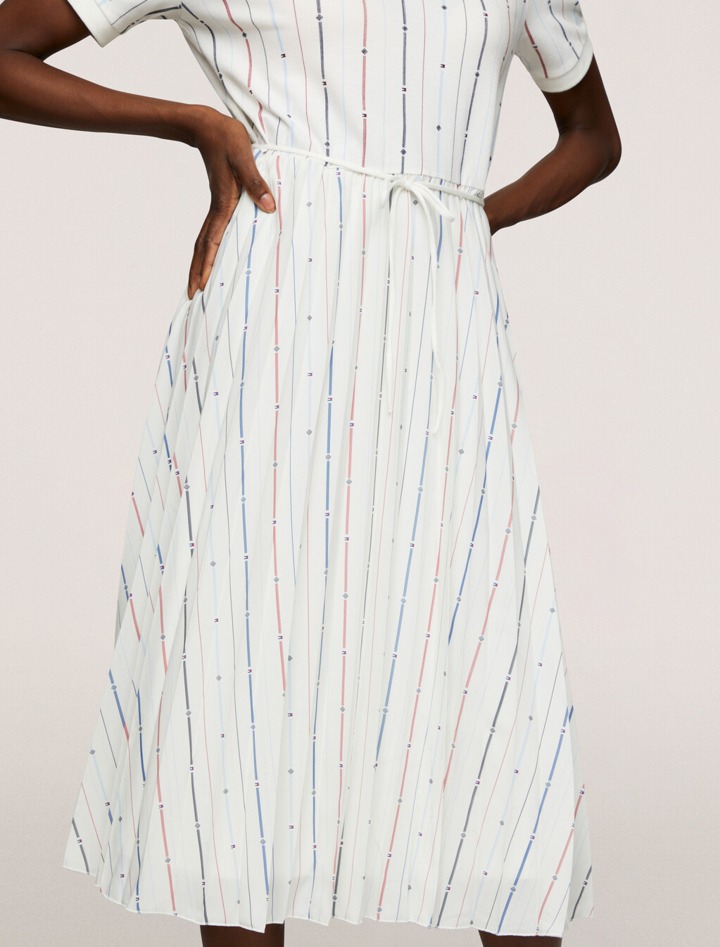 Flag Stripe Polo Dress, Foulard Flag Stp/ Multi, hi-res