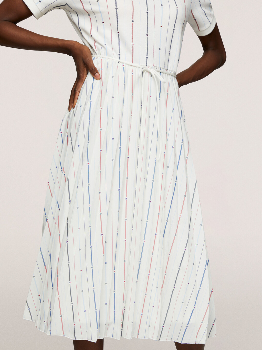 Flag Stripe Polo Dress, Foulard Flag Stp/ Multi, hi-res