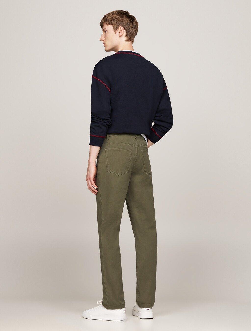 1985 系列 Denton 直筒斜紋棉質長褲, Army Green, hi-res