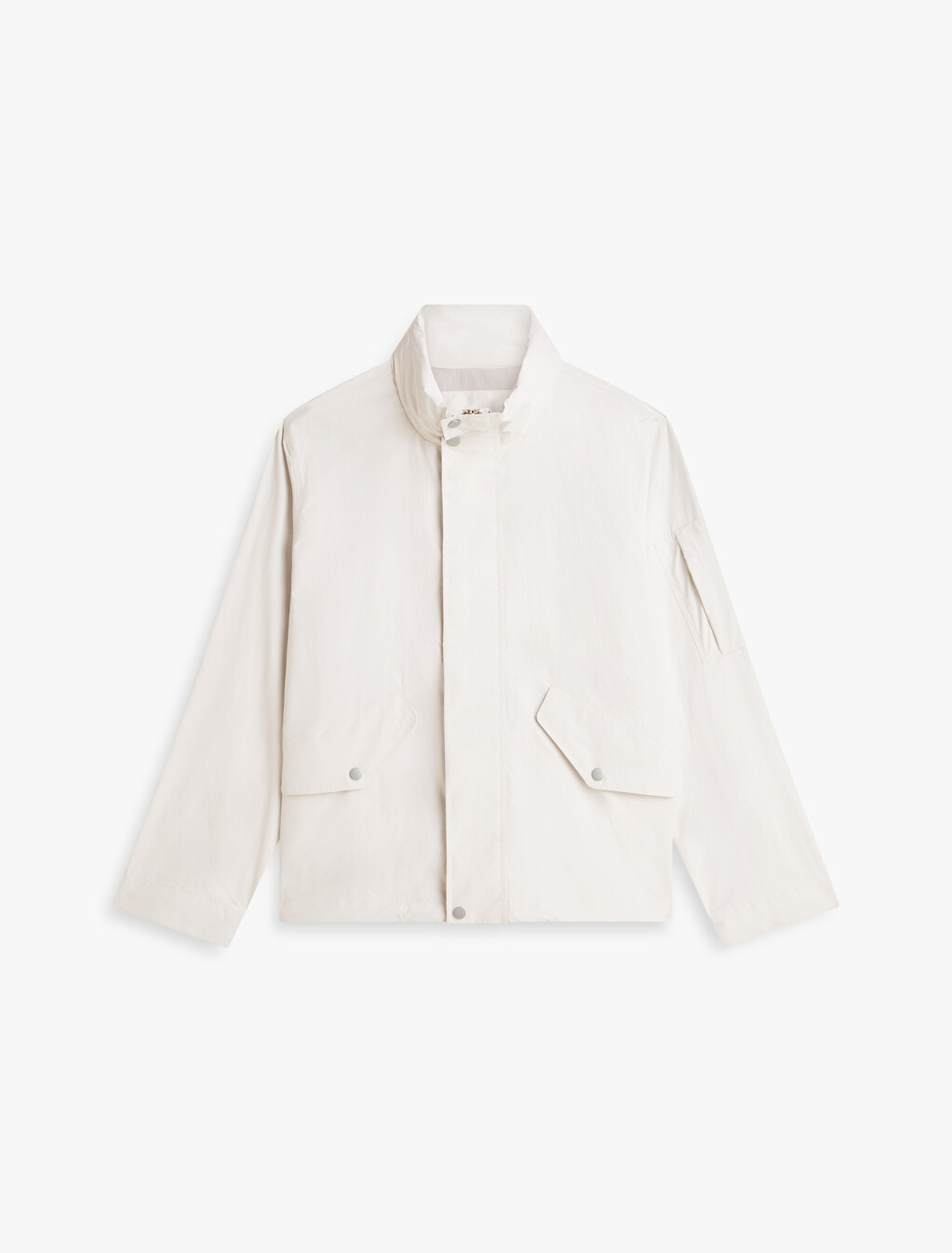 Crinkle Utility Regatta Jacket, Ivory Petal, hi-res