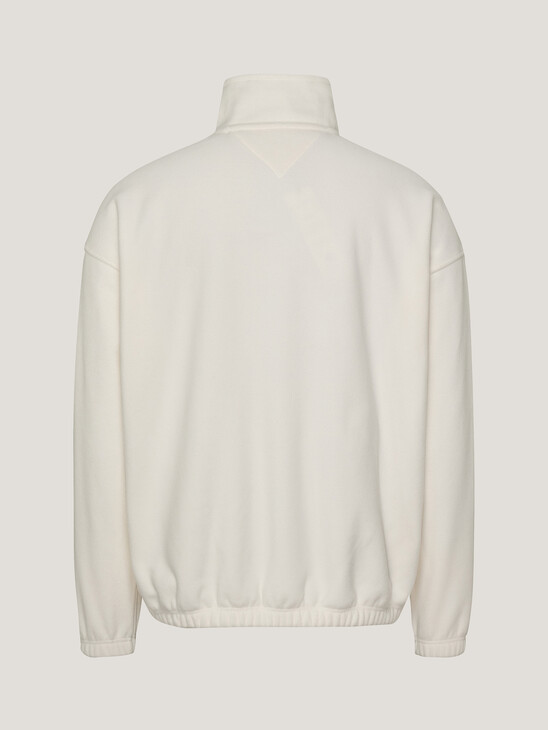 Oversized Polar Fleece Half-Zip Sweatshirt
