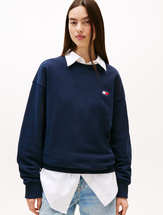 Logo Badge Relaxed Sweatshirt