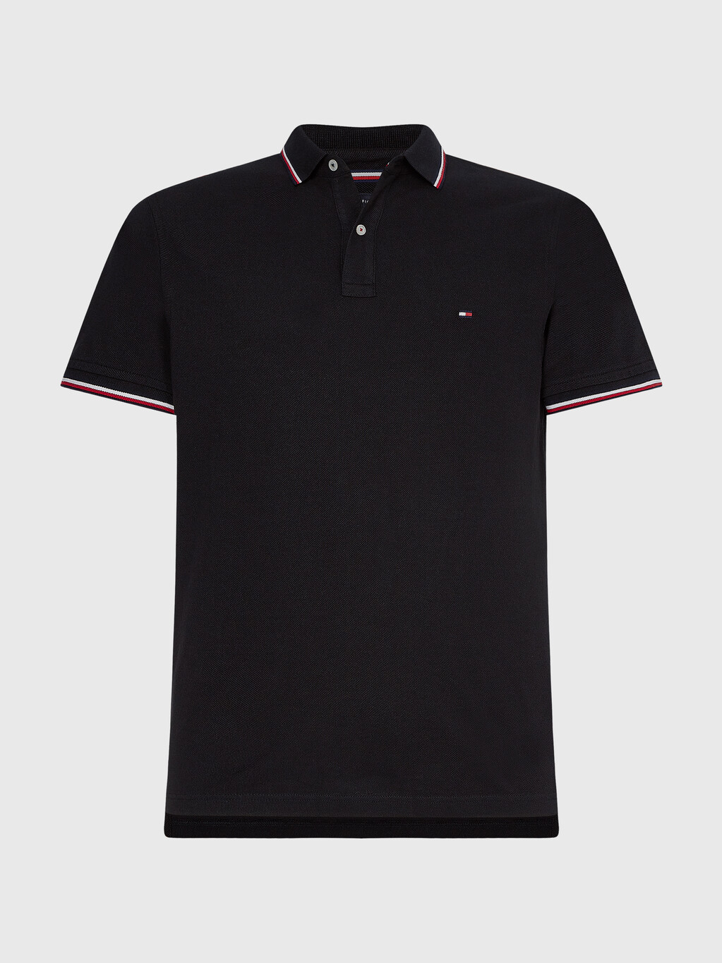 Core Slim Fit Organic Cotton Polo, BLACK, hi-res