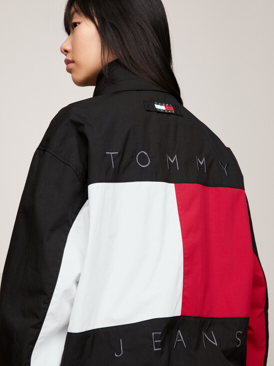 Tommy Remastered Dual Gender Signature Colour-Blocked Jacket