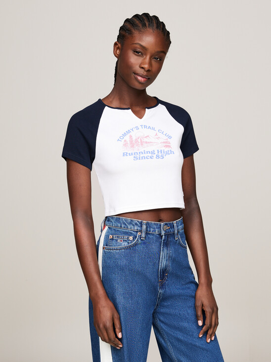 Prep Explorer Dual Gender Cropped Slim T-Shirt