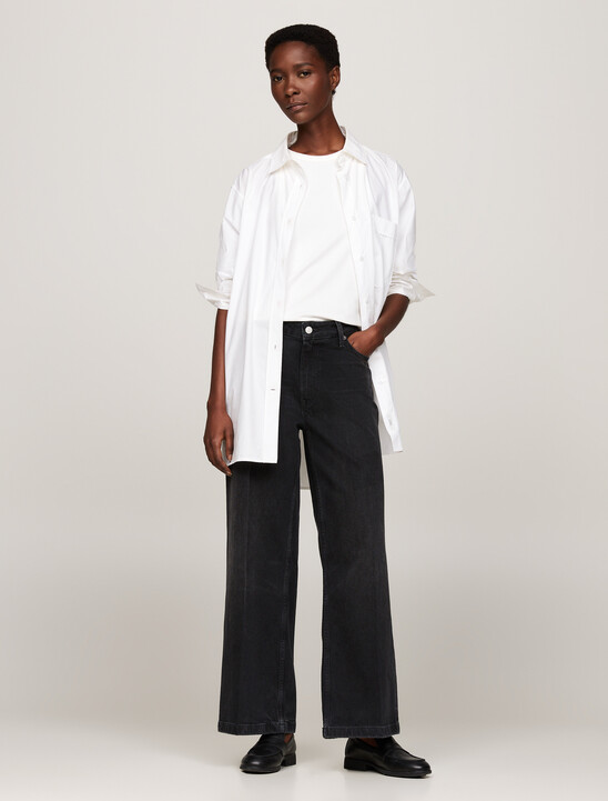 Wide Leg Black Jeans