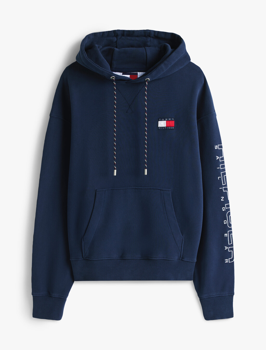 Hilfiger Sailing Relaxed Back Logo Hoody, Yale Navy, hi-res