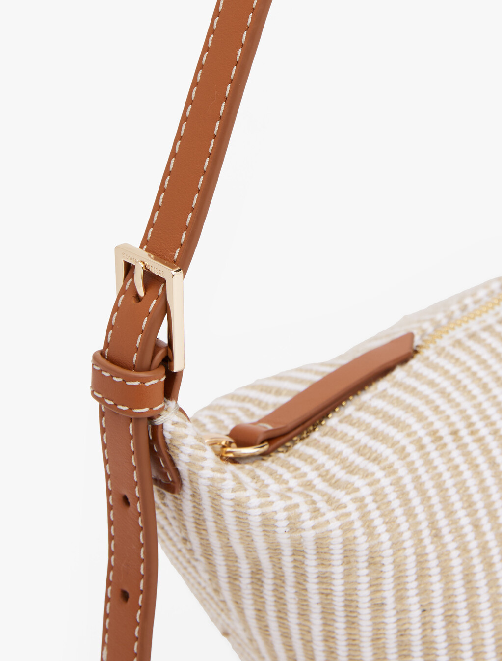 Canvas Sling Bag, Neutral Stripe, hi-res