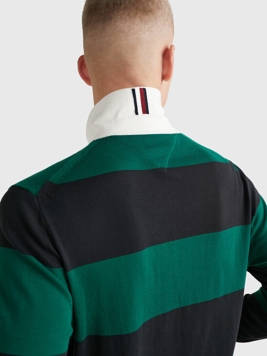 Stripe Knitted Rugby Shirt
