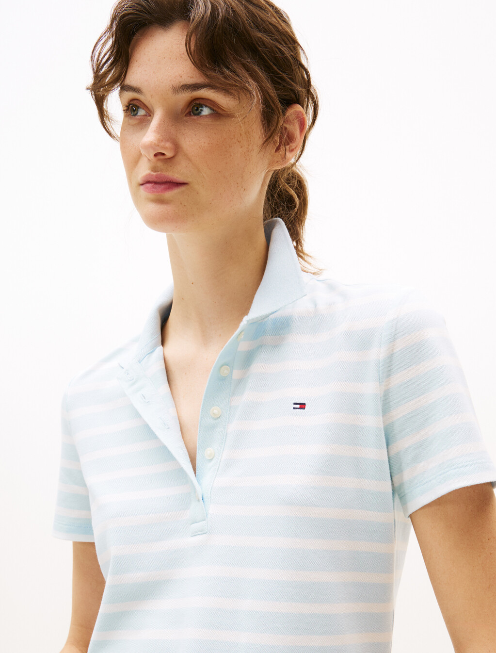 Stripe Short Sleeve Slim Polo, Keepsake Blue Multi, hi-res