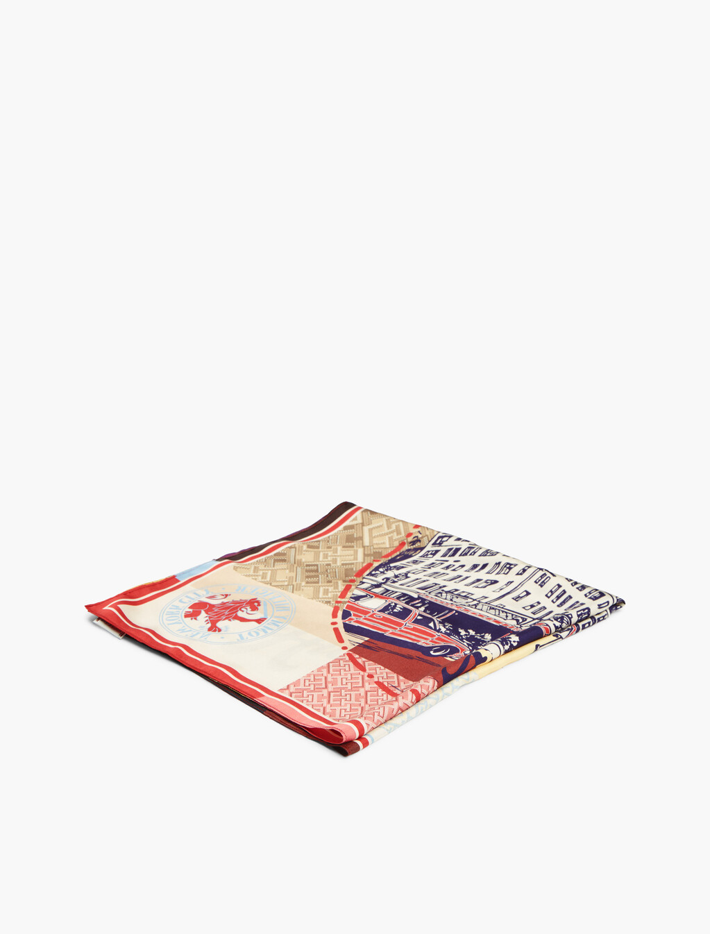 Pure Silk Square Scarf, Print 1, hi-res
