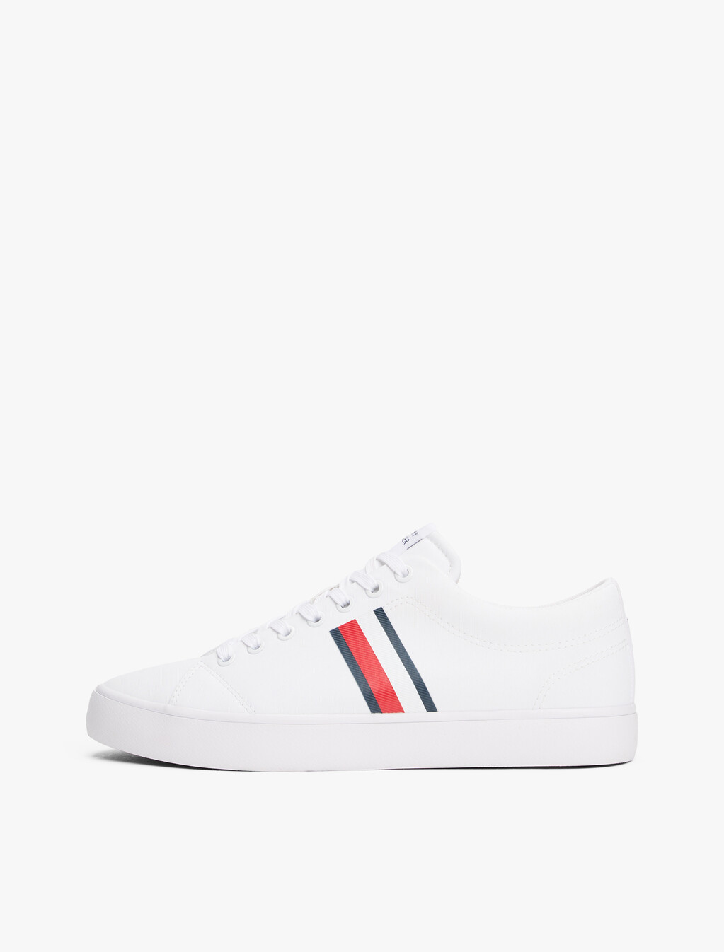 Tape Logo Trainers, White, hi-res