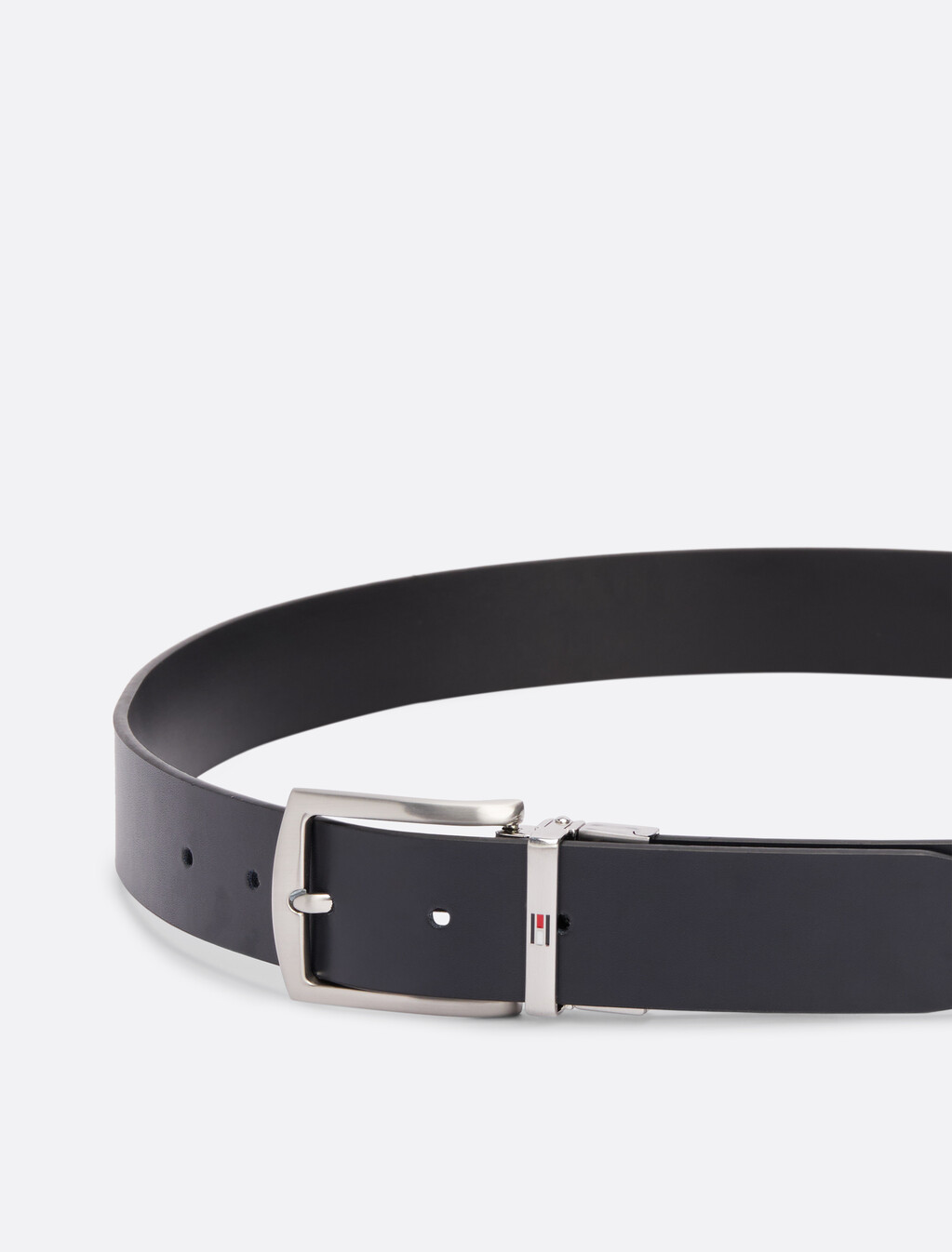 Reversible Leather Belt, Space Blue / Black, hi-res