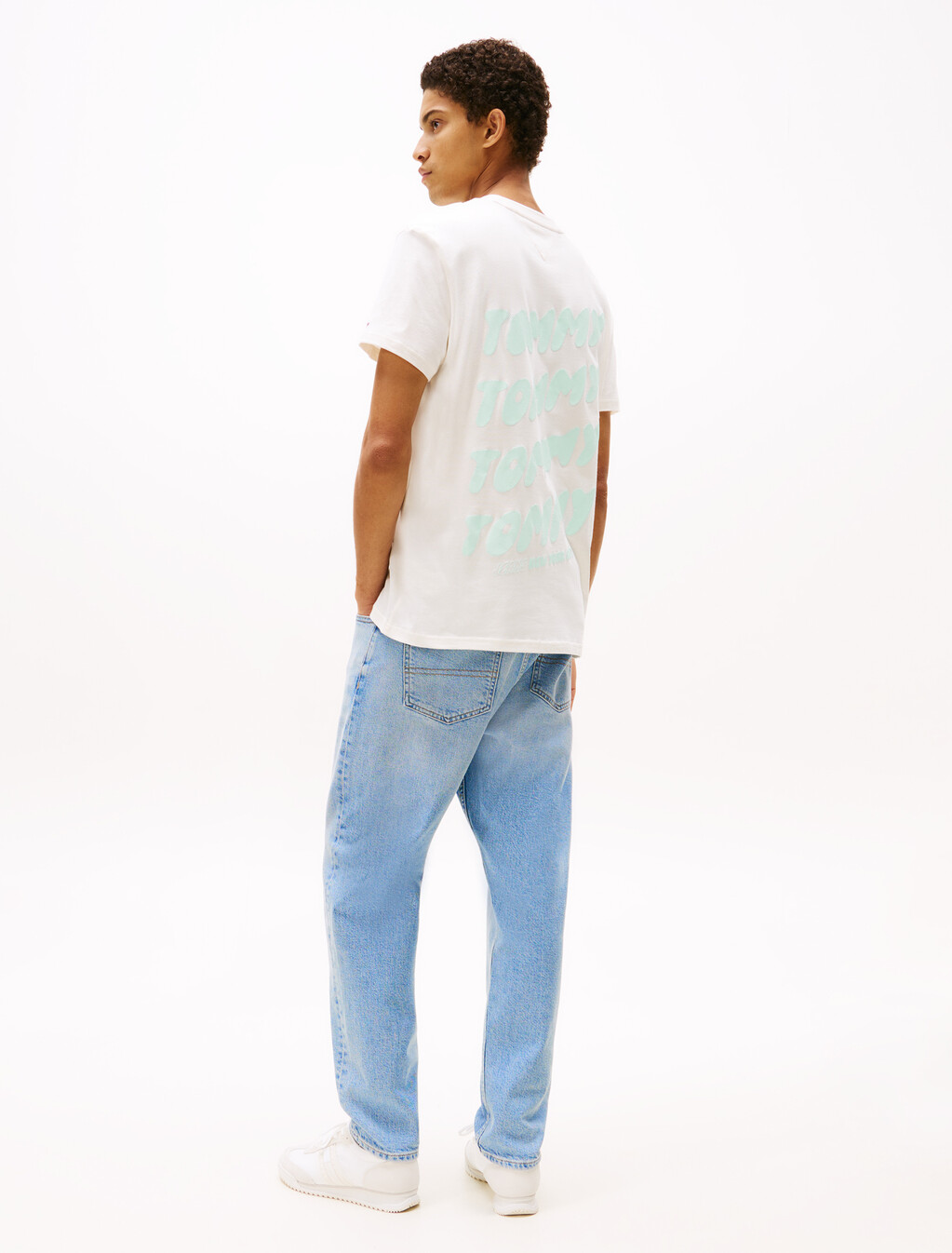 Bubble Logo Back Graphic T-Shirt, Ancient White, hi-res