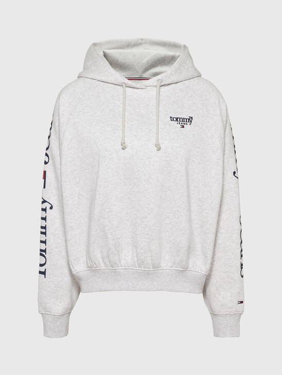 RELAXED FIT SERIF LOGO HOODIE