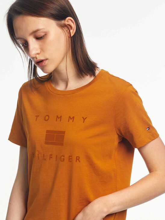 Organic Cotton Tonal Logo T-Shirt Organic Cotton Tonal Logo T-Shirt
