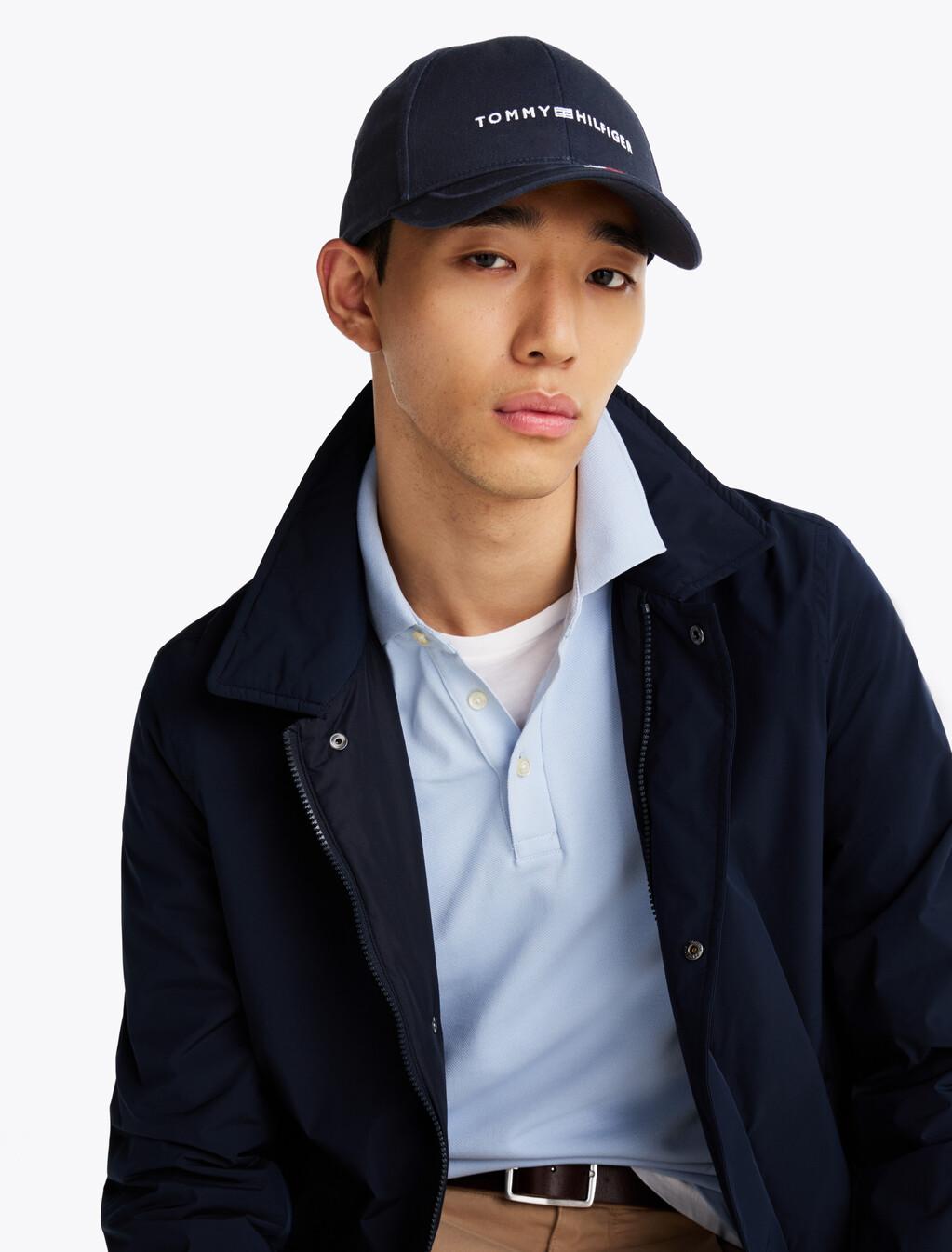 Six-Panel Logo Embroidery Baseball Cap, Space Blue, hi-res