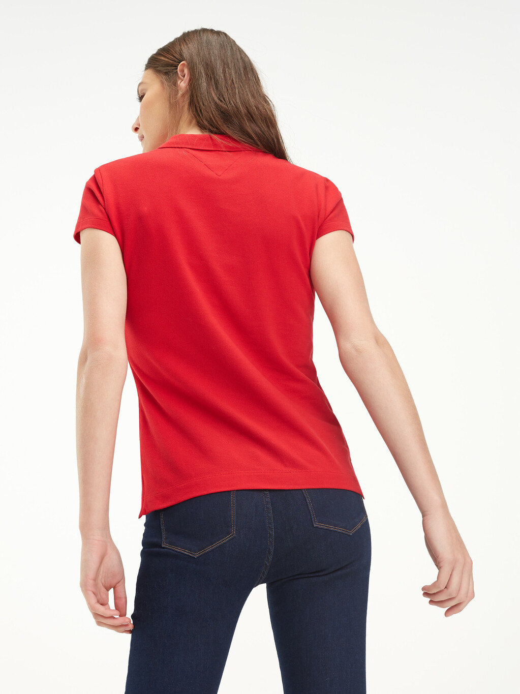 復古修身版型 Polo 衫, APPLE RED, hi-res