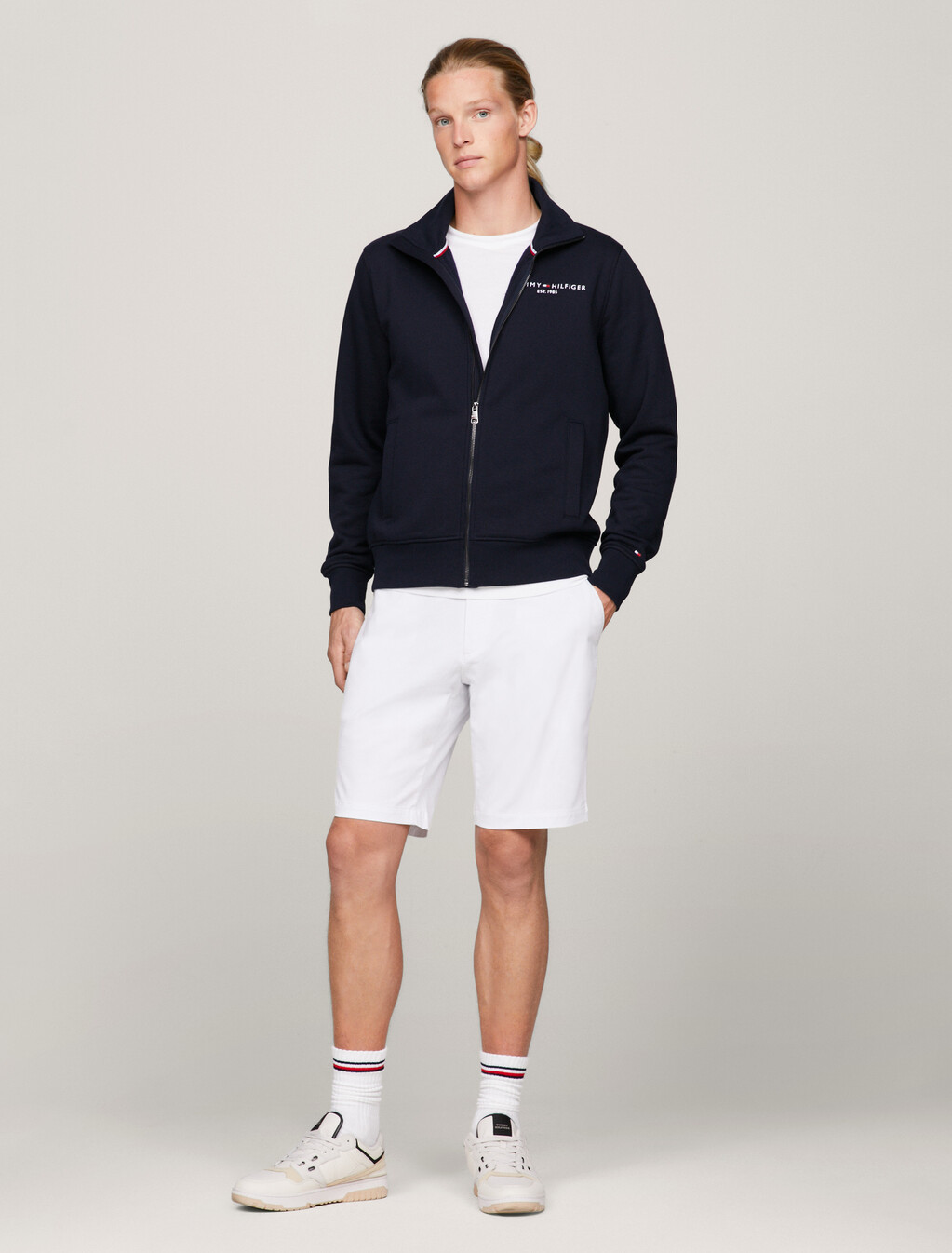 1985 Collection Essential Harlem Relaxed Fit Shorts, Th Optic White, hi-res