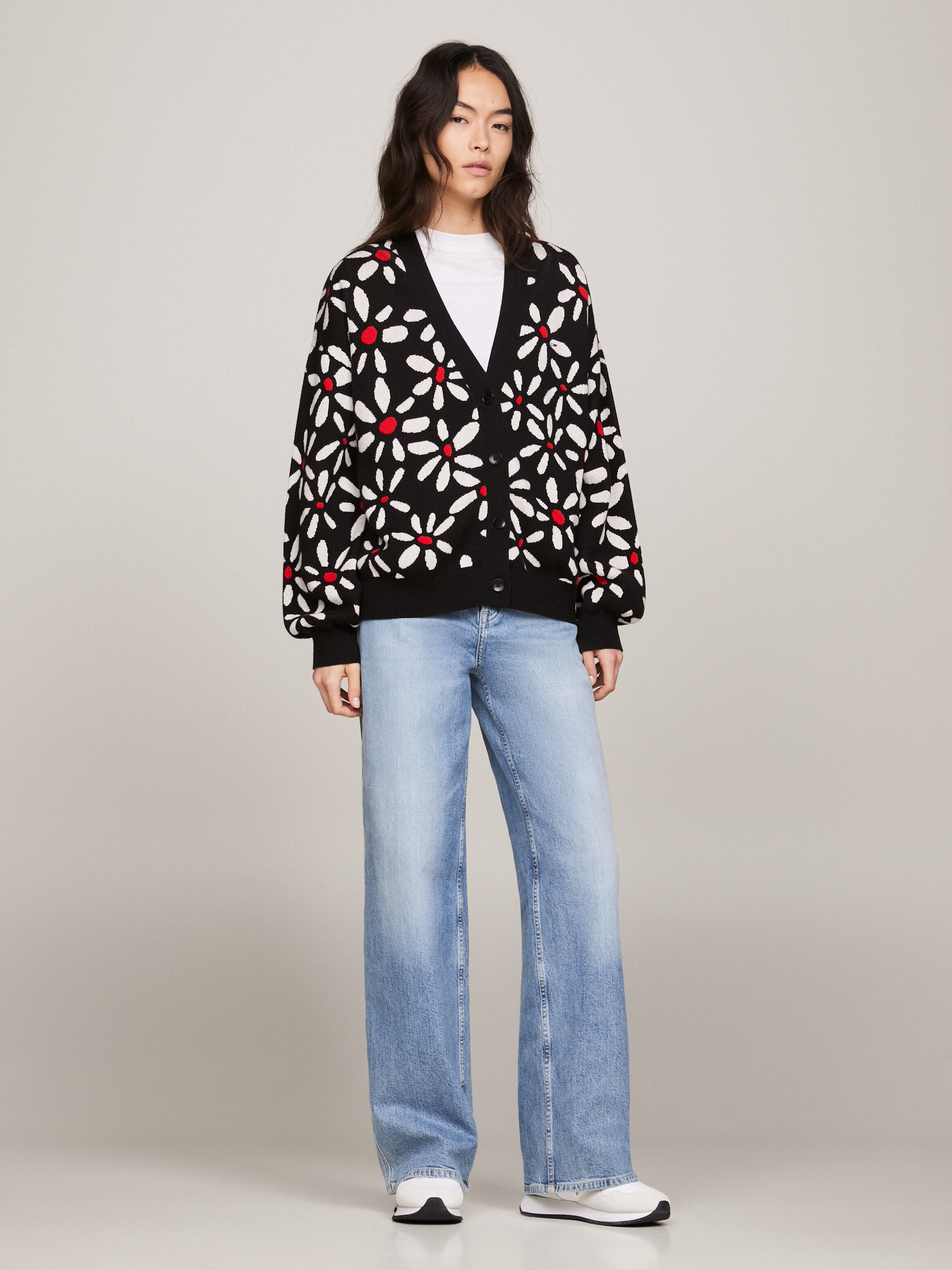 Floral top print cardigans