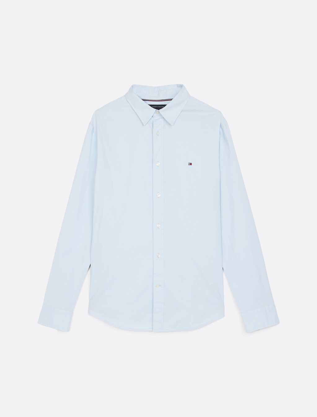 TH Flex Slim Fit Poplin Shirt, Sweet Blue, hi-res