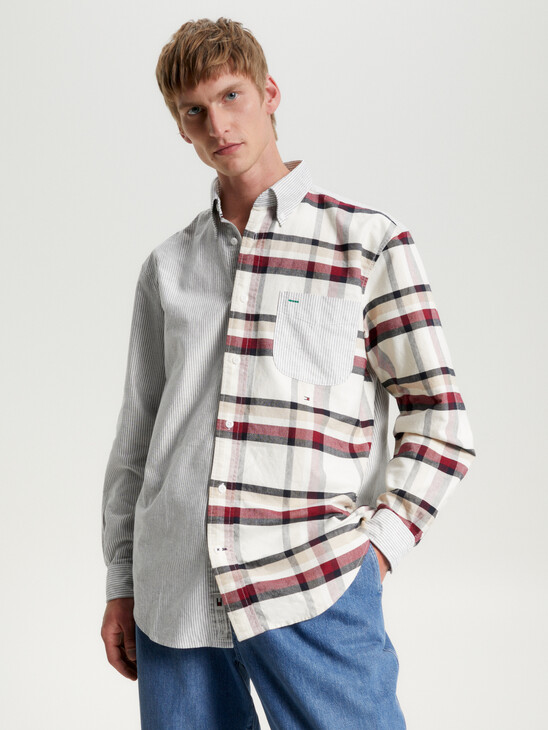 Global Stripe Blocked Archive Shirt