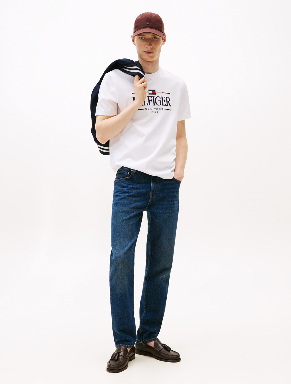 Icon Hilfiger T 恤, White, hi-res