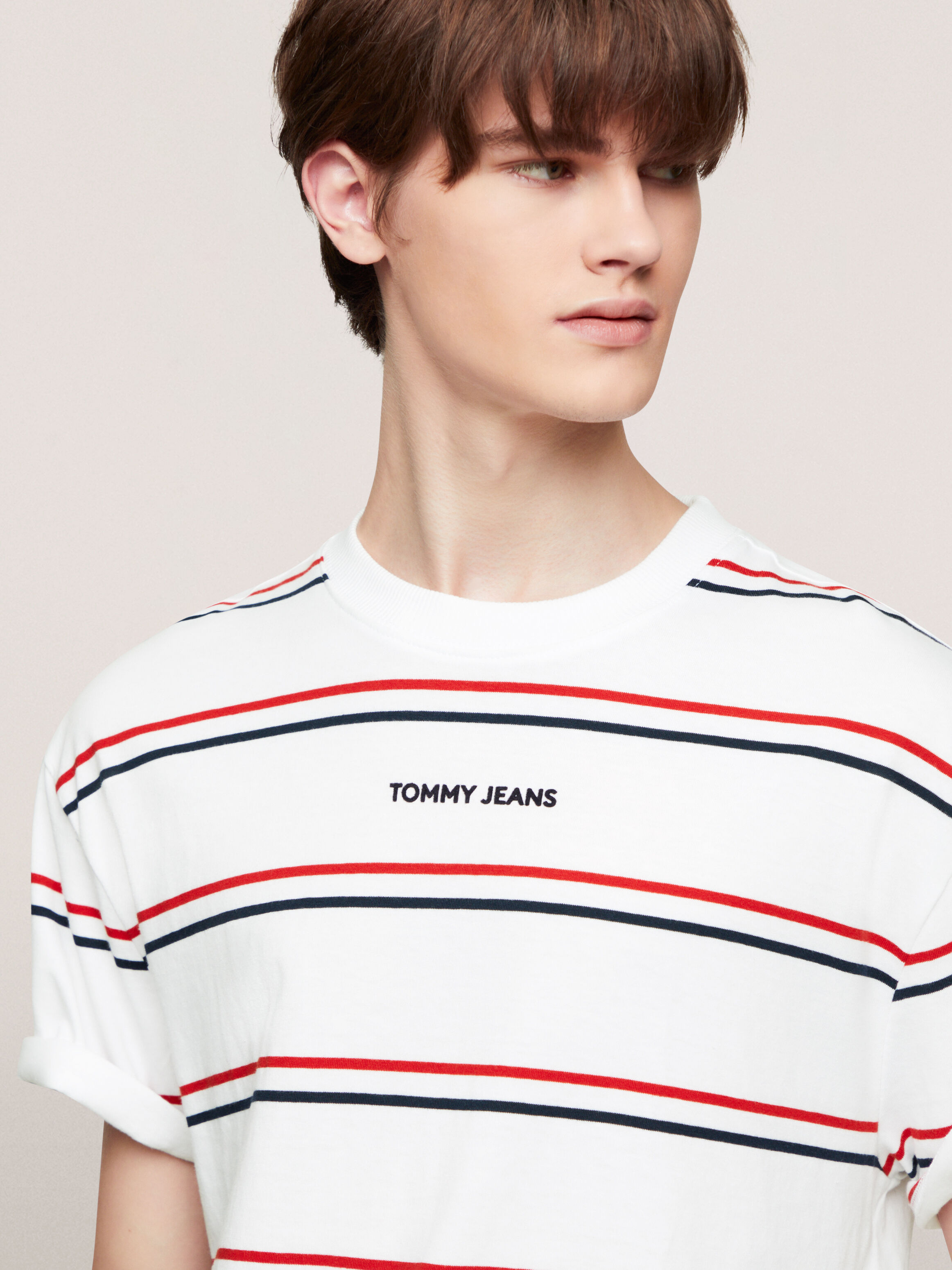 Classic Stripe T Shirt natural Tommy Hilfiger