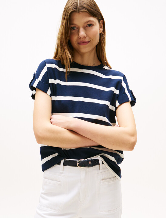 Roll Tab Sleeve T-Shirt