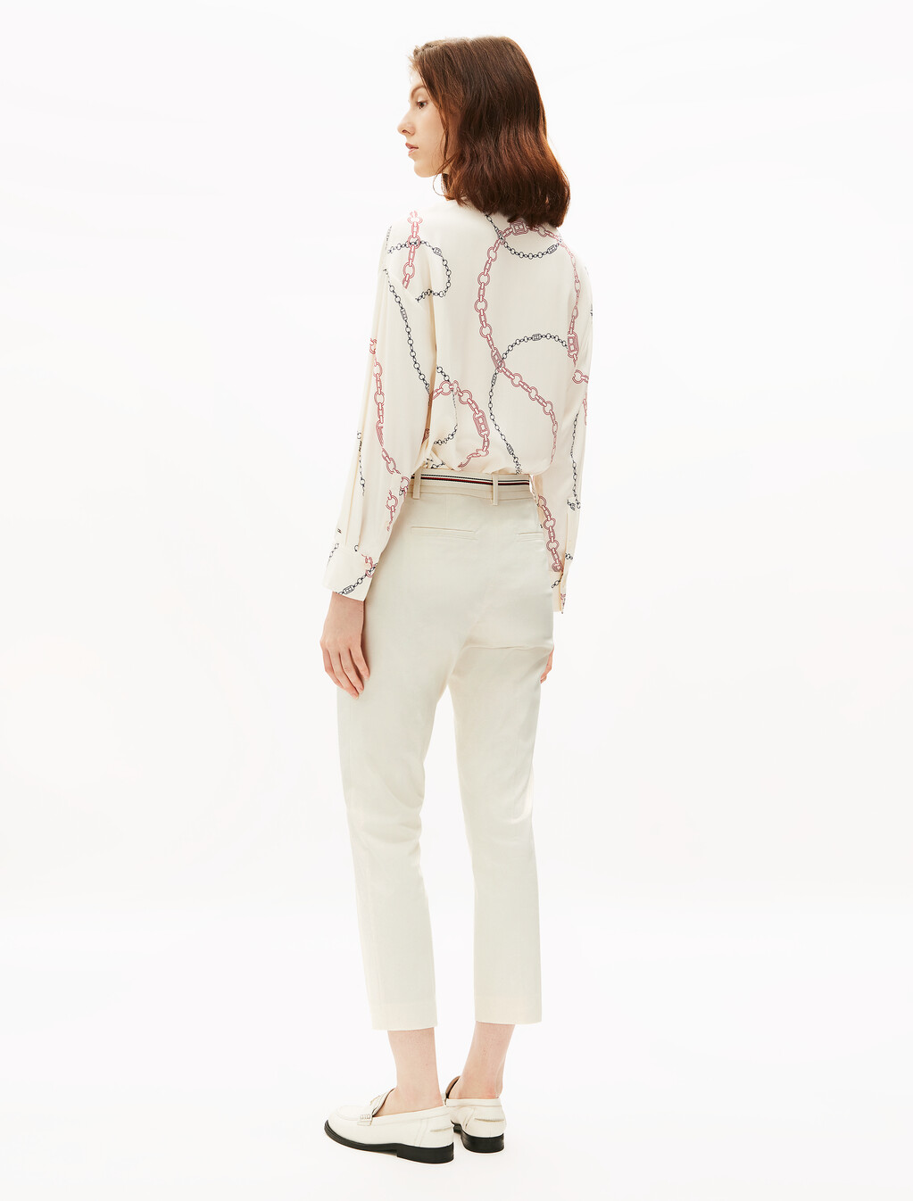 London Slim Ankle Pant, Ivory Petal, hi-res
