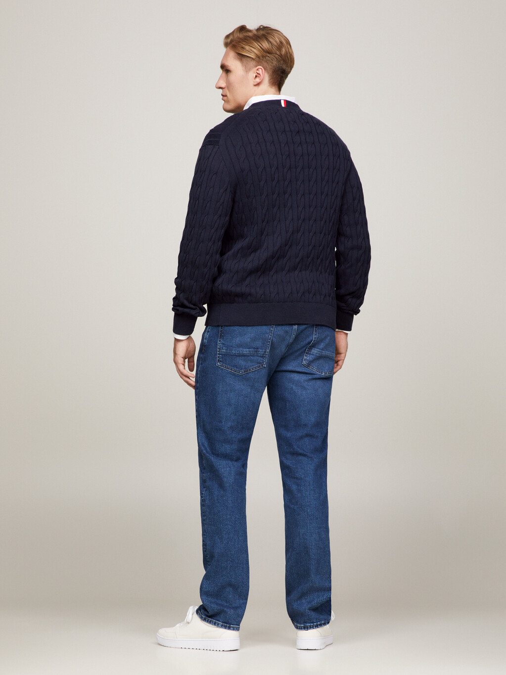 Classics Cable Knit Relaxed Fit Jumper, Desert Sky, hi-res