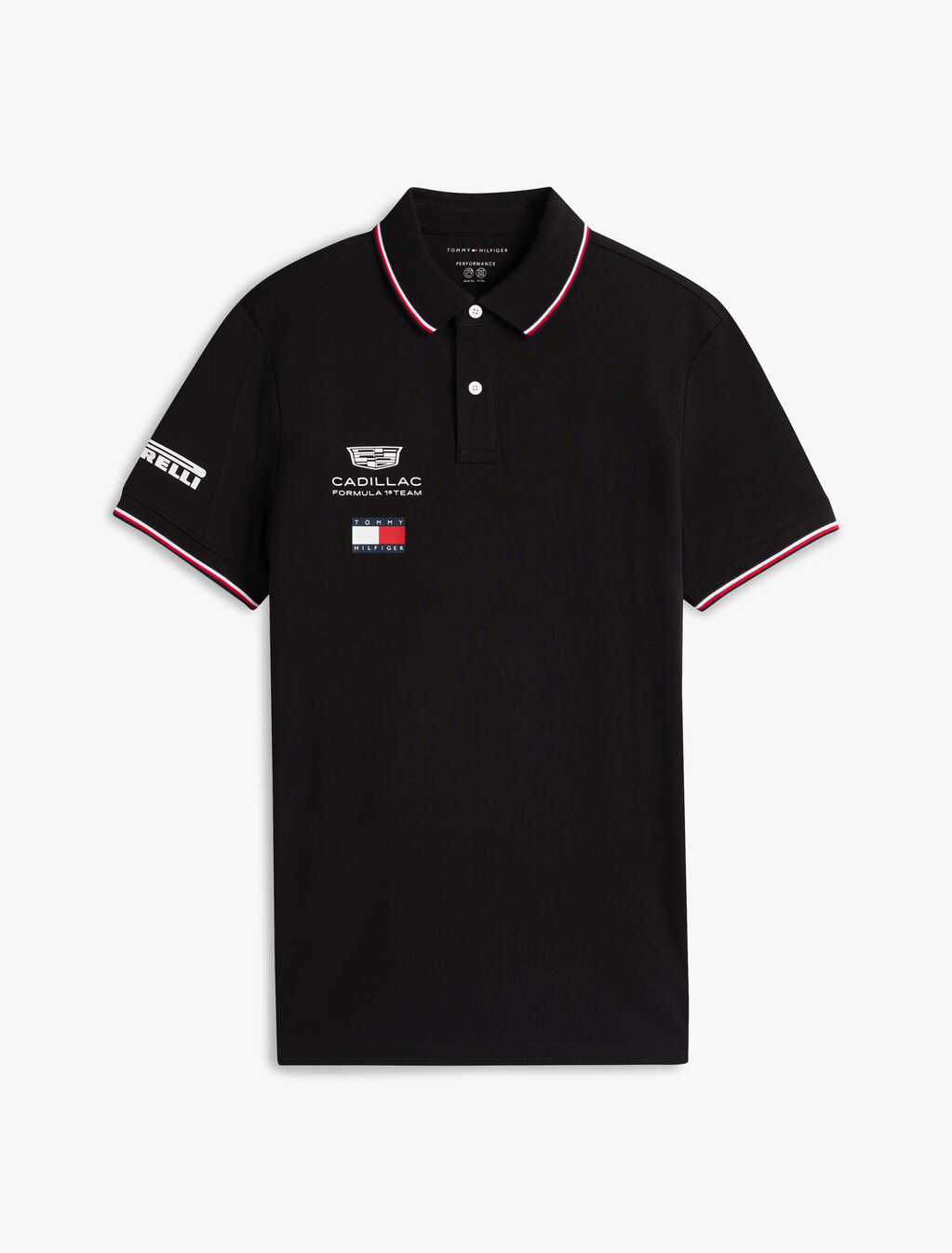 TH x Cadillac Formula 1&reg; 車隊復刻版 Polo 衫, Black, hi-res