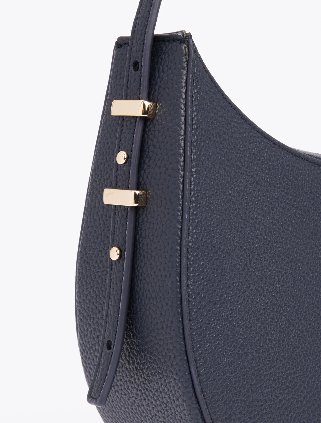 Pebble Grain Hobo Bag, Space Blue, hi-res